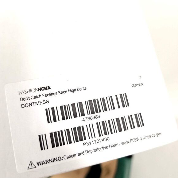 Fashion Nova Green Over the Knee Boots - Picture 8 of 8